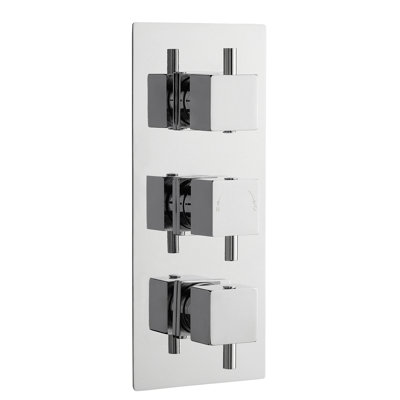 Triple Concealed Thermostatic Shower Valve