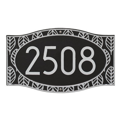 Frond Neohaus 1-Line Personalized Wall Address Plaque