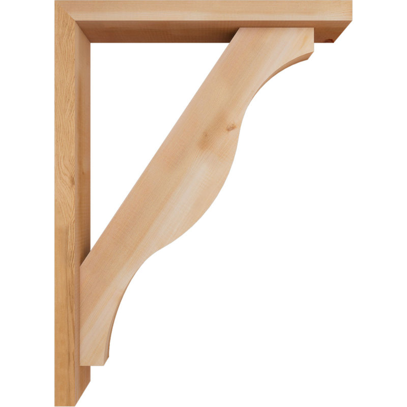 Support Funston Block avec support décalé, 30 x 22, Cèdre rouge occidental de l 3 1/2 po (lisse)