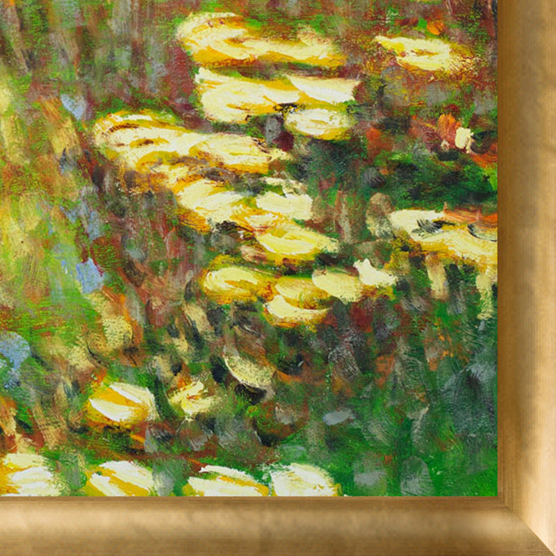 « water lilies » par claude monet, reproduction d’image sur toile, H 27 po x l 39 po x P 2 po, Luminoso