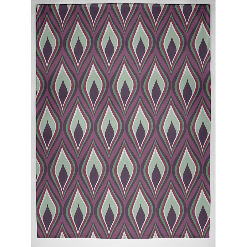 Honora Plain Weave / Muslin Throw Blanket, Purple