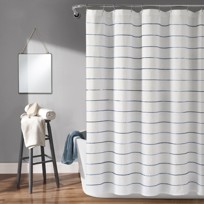 Rideau de douche Ombre, Jaune/gris, H 72 po x l 72 po