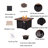 Irisa 23.8" H x 34.5" W Outdoor Gas Fire Pit Table
