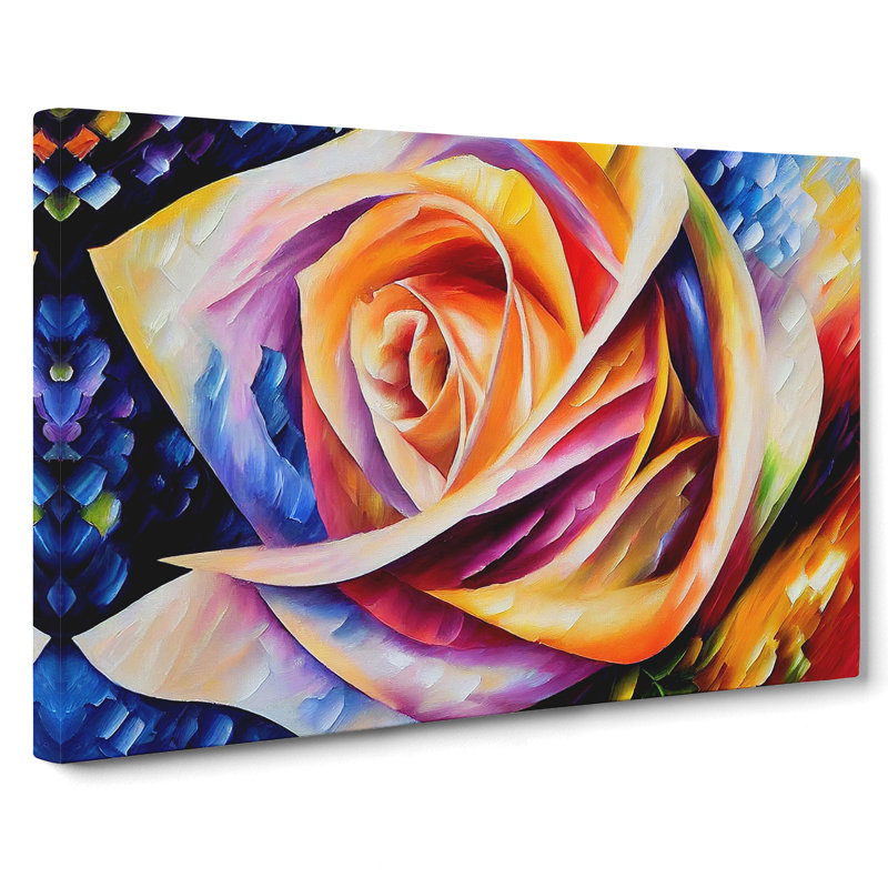 Rose Painting Vol.4 - Wrapped Canvas, 40cm H x 60cm W x 3cm D