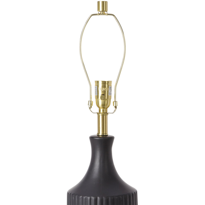 Waithman 31" Table Lamp, Black/Gold