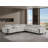 Top Grain Italian Leather 6-Piece L-Shaped Modular Power Reclining Sectional With 3 Power Recliners & Power Headrests-111134656