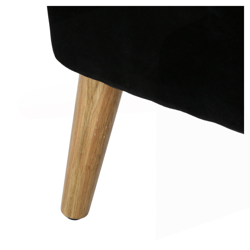 Modern Loveseat, Black