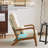 Lemley 25.6'' W Solid Wood Armchair with Lumbar Support -411286202