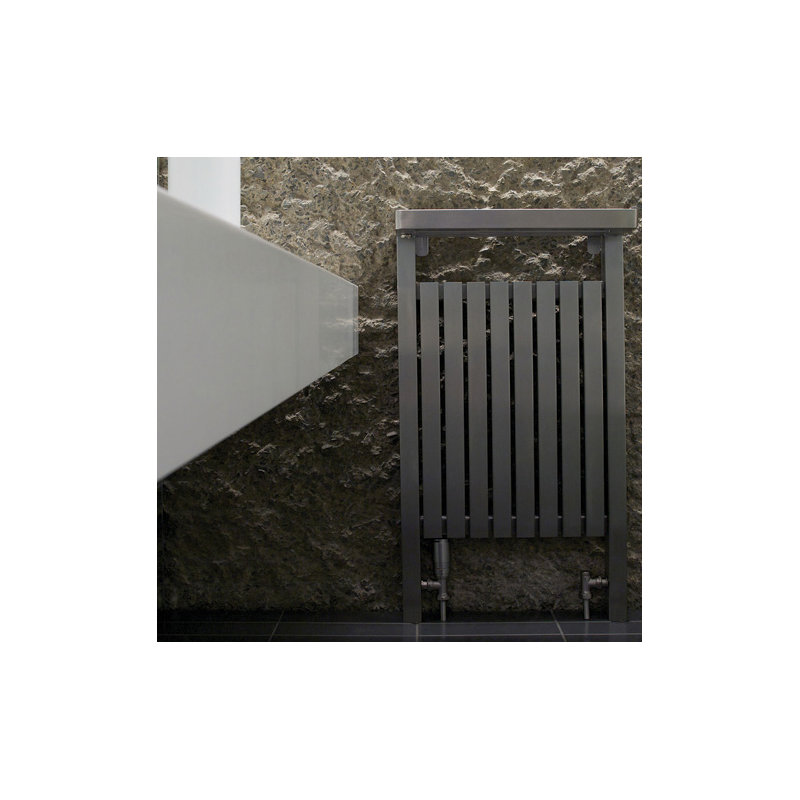 Bernadette Designer Towel Rail Heated Towel Rails, Brushed Matt