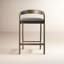 Tabouret de comptoir rembourré 27,36 po Piera-883441039