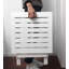 Petite table de bout pliante en bois Dagoberto Adirondack