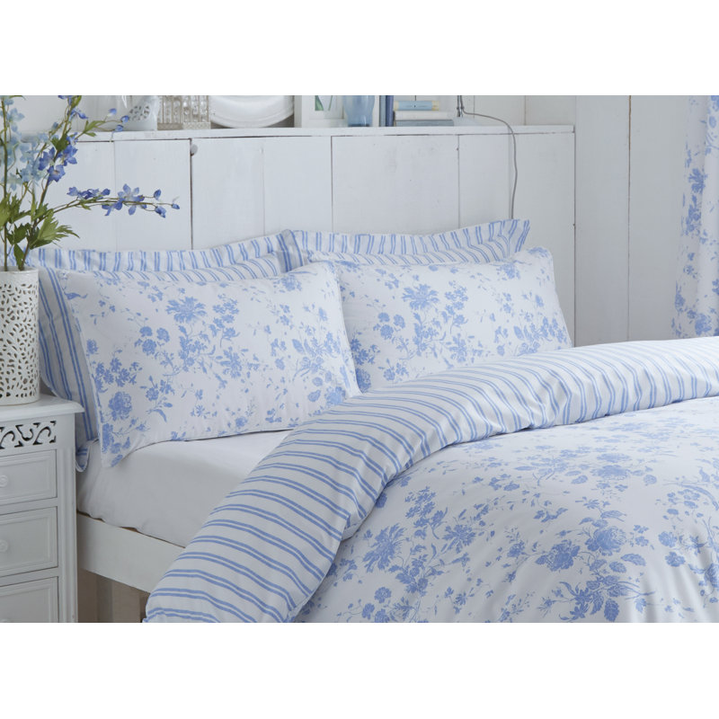 Izetta Percale Housewife Pillow Case, Blue