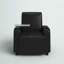Chaise d'invité avec support pour tablette et porte-gobelet Carlena LeatherSoft-49770606-49770604