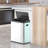 Steel Motion Sensor Multi-Compartments Trash & Recycling Bin - 16 Gallons