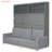 Queen Size Murphy Bed Wall Bed With Sofa,Gray