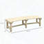 Banc de jardin en bois - Banc d'extérieur rond semi-circulaire