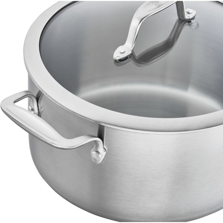 New CALPHALON 3-Ply Stainless Steel 5Qt Stockpot Dutch Oven with