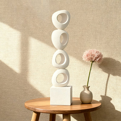 Objet décoratif moderne en bois massif