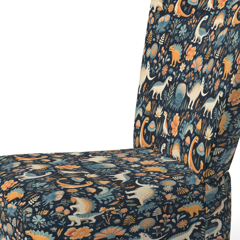 Dinosaurs Roar - Chaise d'appoint rembourrée Glam, chaise d'appoint bleue
