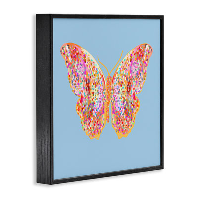 Giclée encadrée de papillons brillants mouchetés, design par Ashley Singleton