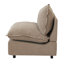 Chaise sans accoudoirs rembourrée en tissu de lin moderne-121000765