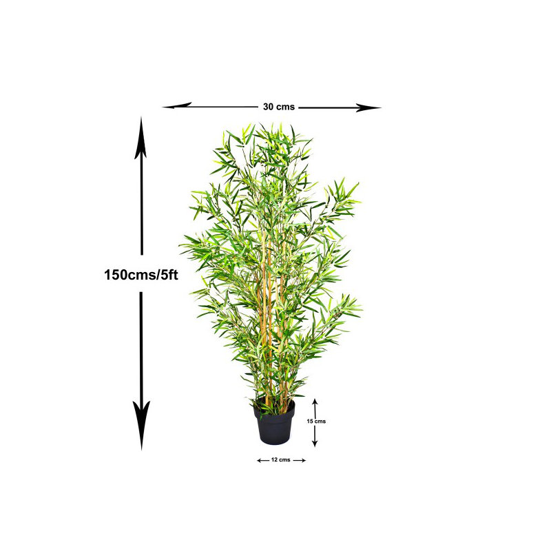 Artificial Bamboo Tree in Pot, 151cm H x 21.5cm W x 21.5cm D