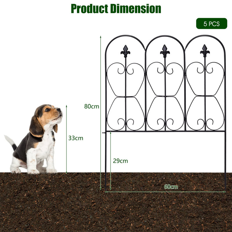 ELEP Black Metal Pet Barrier