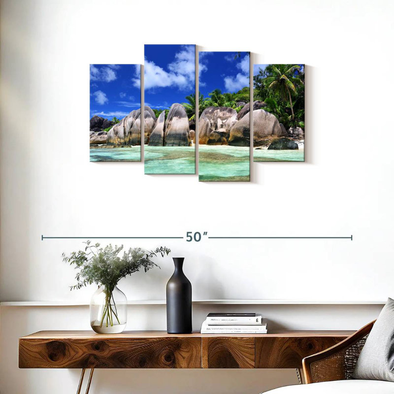 Gillard Anse Source D Argent Seychelles, H 22 po x l 36 po