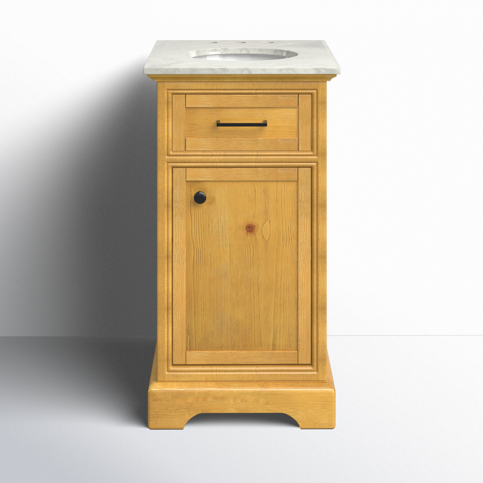 Hermes 19'' Single Bathroom Vanity, Natural Wood