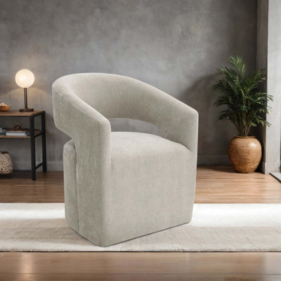 Chaise avec accoudoirs de style contemporain