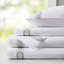 Ensemble de draps en satin de coton Croscill Signature Hem 300TC-86602330-86602329