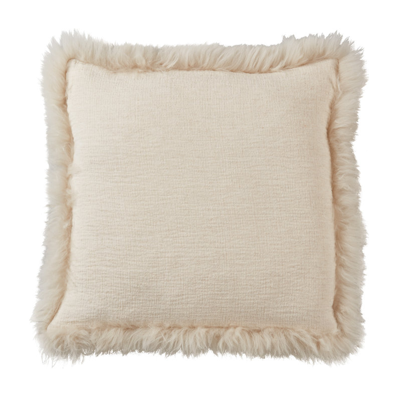 Lulie Collection Linen Throw Pillow, Natural