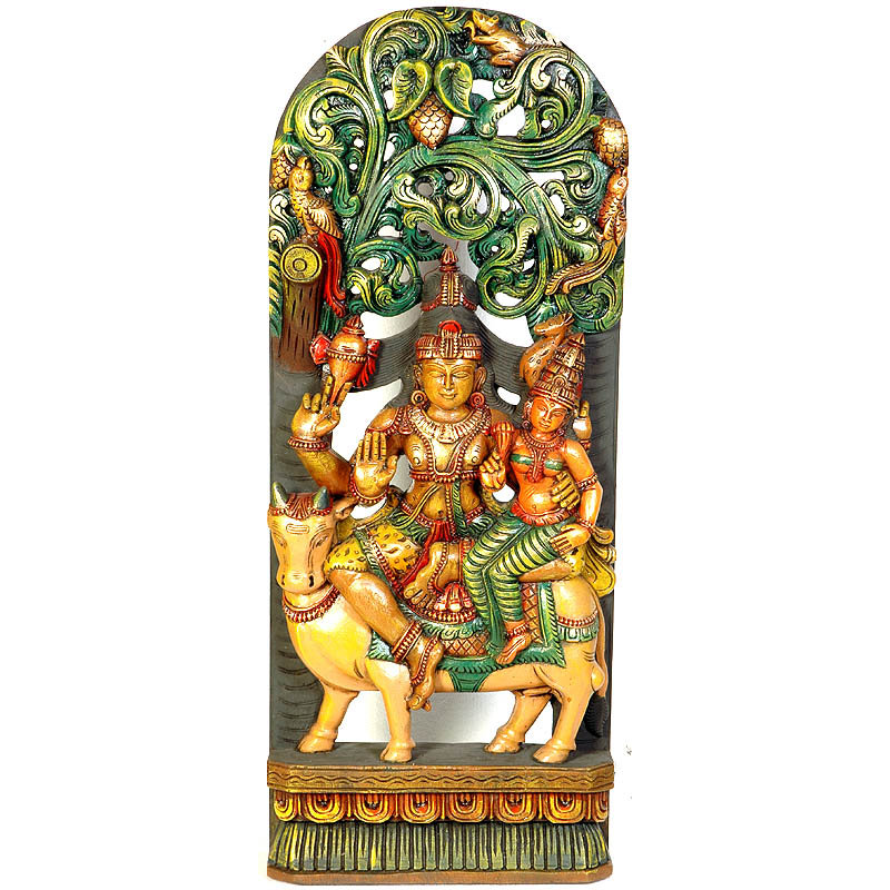 Shiva Parvati On Nandi