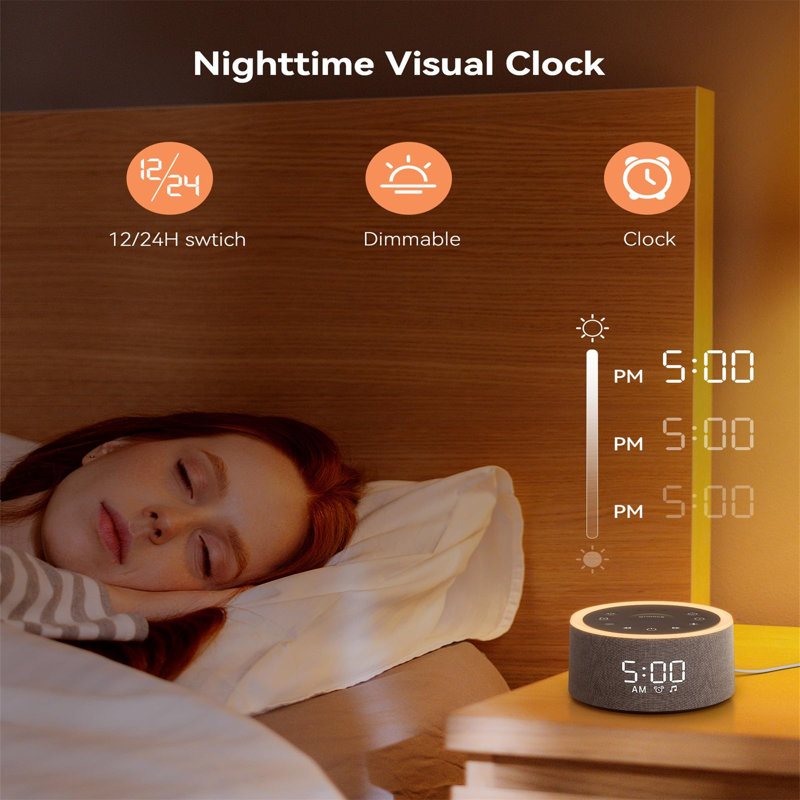 Digital ABS Electric Tabletop Clock Grey
