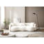 Canapé de salon Mid Century Modern Curved, canapé en tissu 4 places Boucle