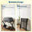 2pcs Bamboo Folding Luggage Rack with 5 Nylon Straps, 2-Tier Suitcase Stand Holds 150 Lb, Space-Saving for Guest Room, Bedroom, Hotel-124107761