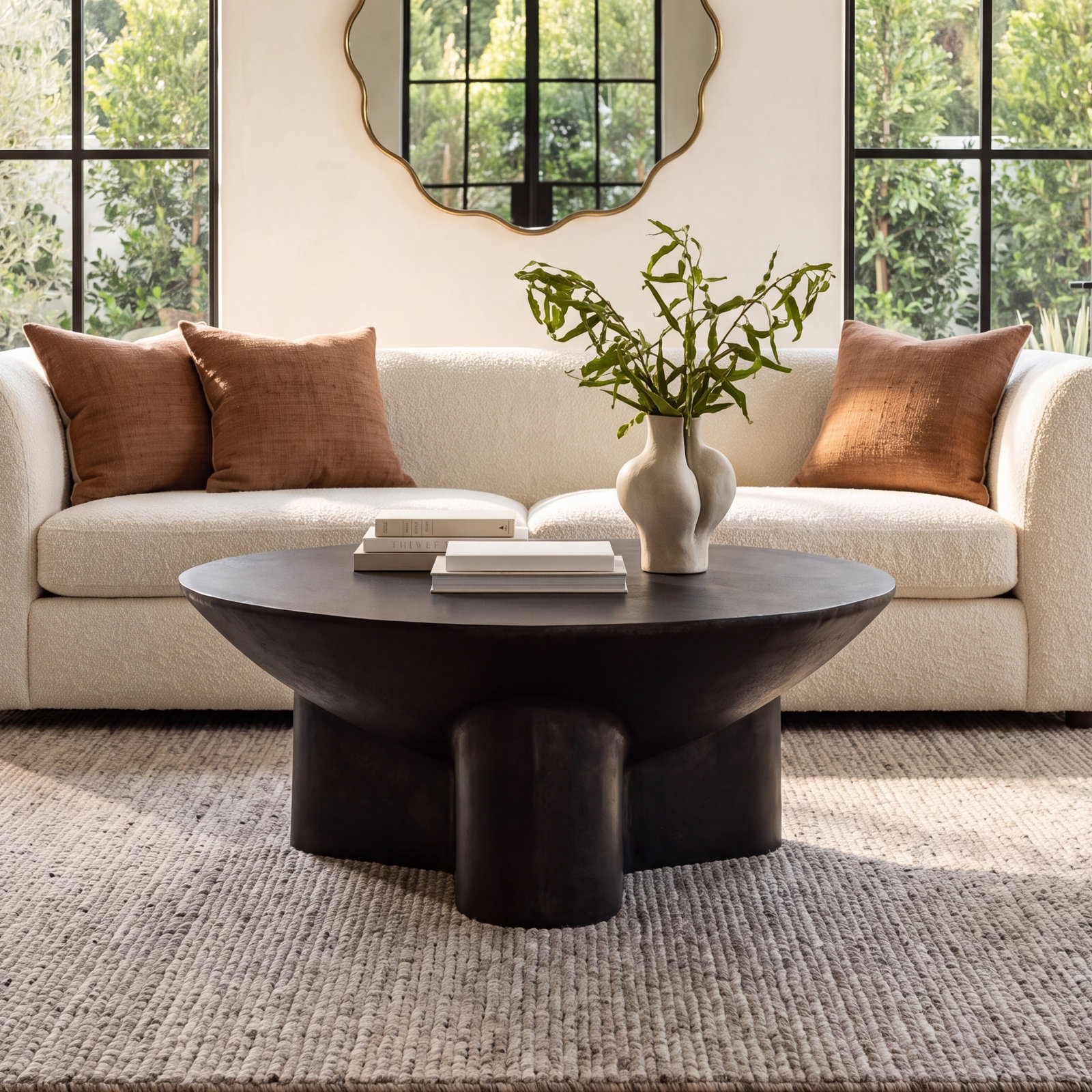 Single Coffee Table, 16" H x 48" L x 48" W