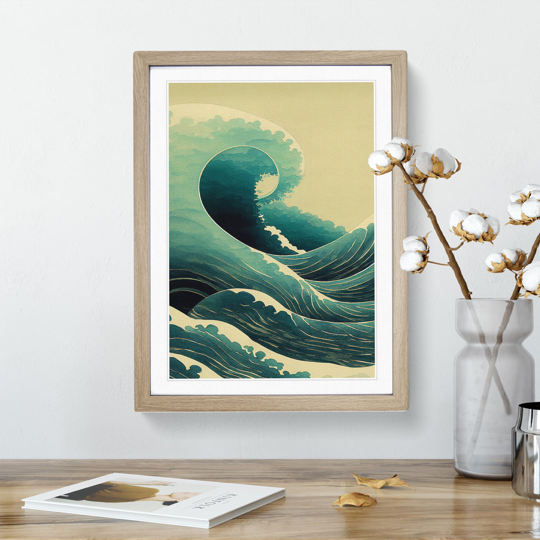 Magnificent Japanese Wave - Framed Print