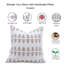 Coussin à motif floral en coton imprimé à la main avec motif décoratif Fab Fabine - Darpan-1363927987