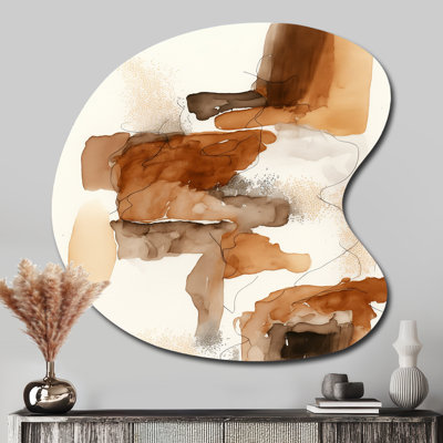 Canyon Ridge Explorations II - Art abstrait abstrait en forme de goutte d'encre liquide
