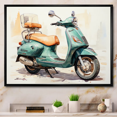 " Green Scooter Family Fun "