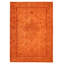Tapis orange noué à la main de conception unique 8 pi 9 po x 12 pi 4 po
