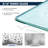 32”W*72”H Frameless Shower Screen with 8mm Frosted Glass, Easy to Clean-111995512