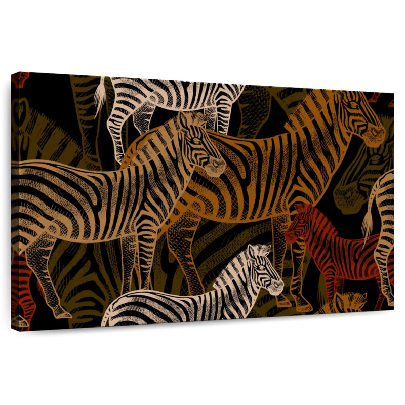 Brampt African Zebras Pattern, 16" H x 24" W