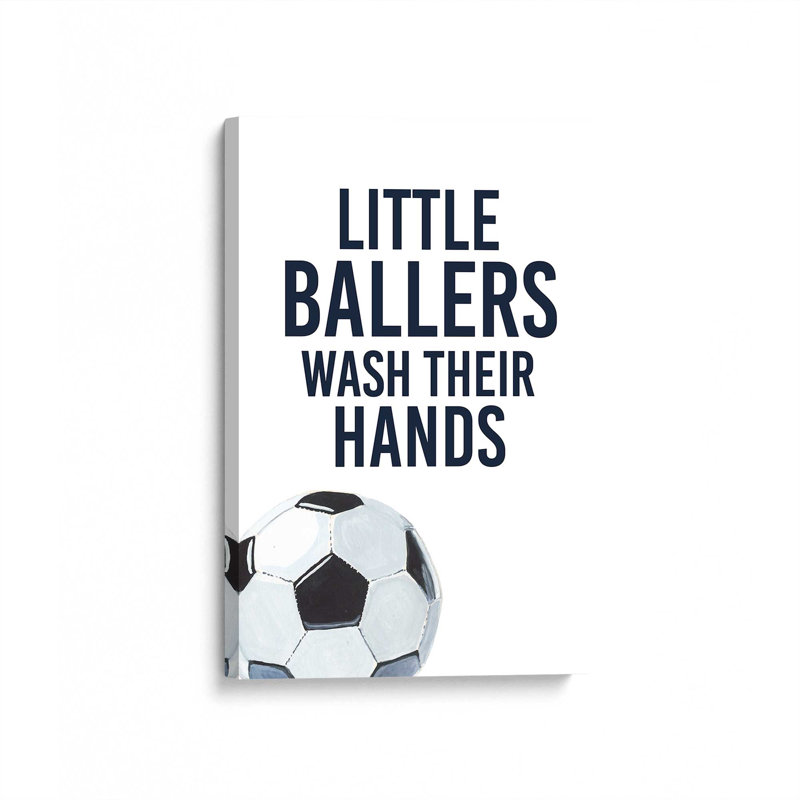 Les petites balleuses se lavent les mains, H 48 po x l 32 po, Toile tendue, Toile tendue