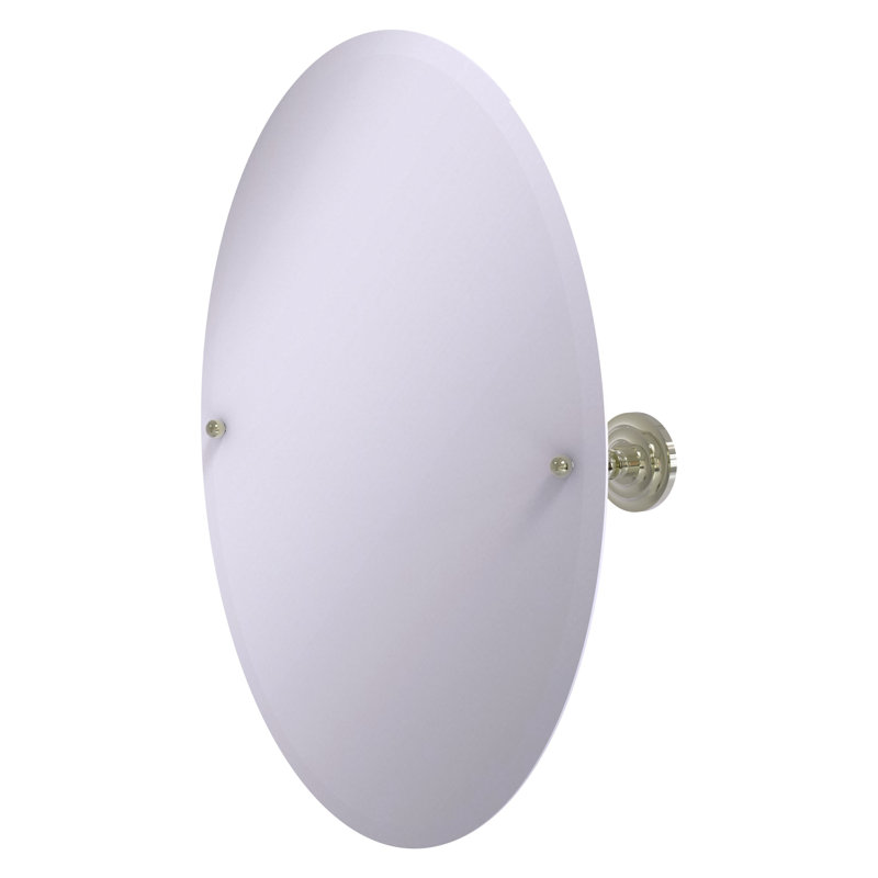 Gober Metal Wall Mirror, Polished Nickel