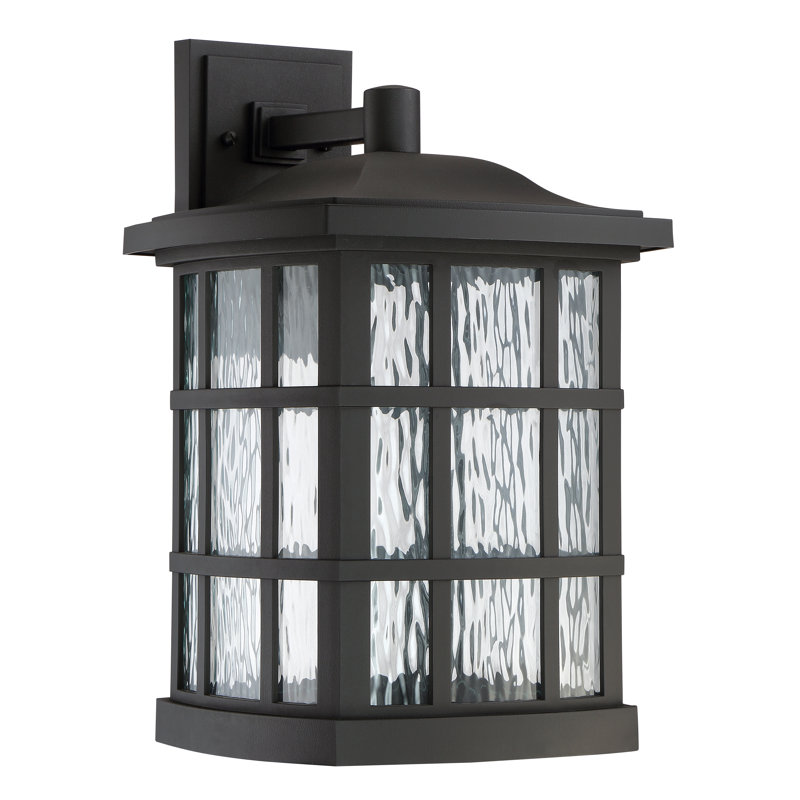 Lanterne murale d'extérieur à 1 ampoule H 17 po Akseli, Bronze palladien