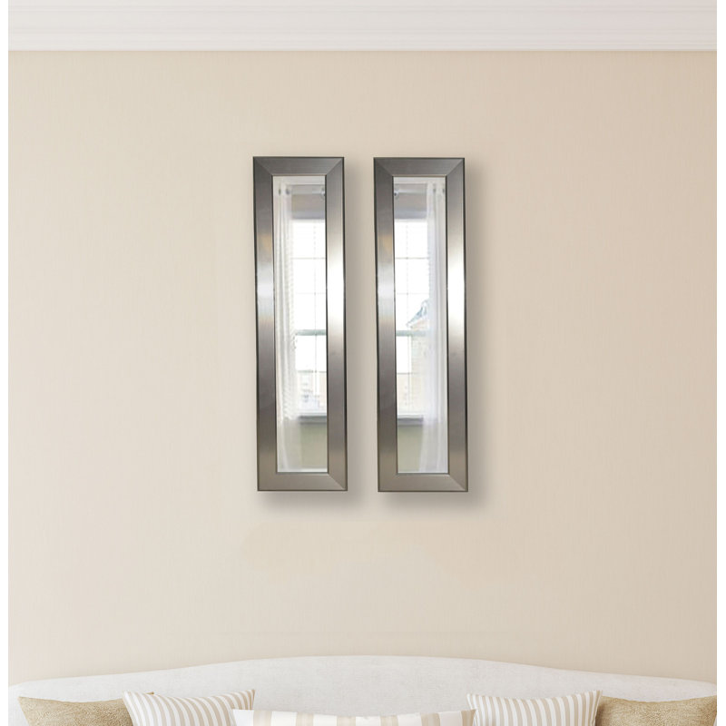 Hobson Flat Wall Mirror, 24" H x 8" W, 4