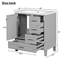Meuble-lavabo simple 18 po avec plateau en résine Remke-1594712586