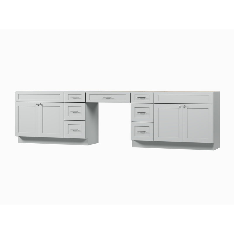 126 Base de meuble-lavabo double 126 seulement, Gris
